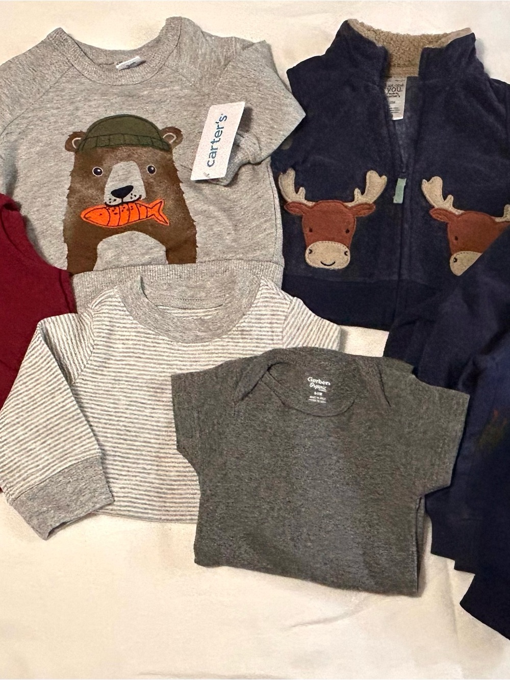 3 Month Fall 8 Pieces! Sweatshirts, Sweatpants, Bodysuit, Vests New and Like New
